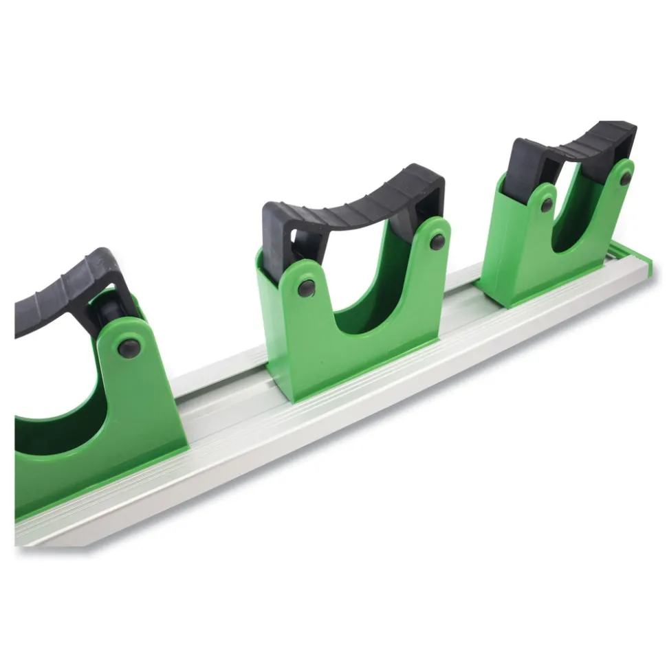 Unger 28 in. x 3.15 in. x 2.17 in. Hang Up Cleaning Holder - Silver/Green