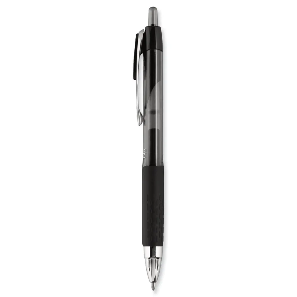 uni-ball Signo 207 Bold 1 millimeter Retractable Gel Pen - Black Ink/Smoke/Black Barrel (1-Dozen)
