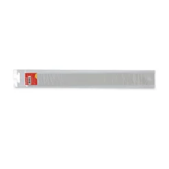Universal 12 in. Long Standard/Metric Stainless Steel Ruler with Cork Back and Hanging Hole