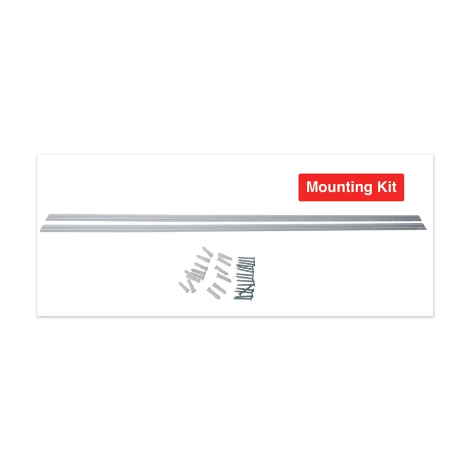 Universal UNV43202 Frameless 36 in. x 24 in. Magnetic Glass Marker Board - White