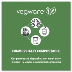 Vegware Compostable CPLA Cutlery Knife - White (1000/Carton)