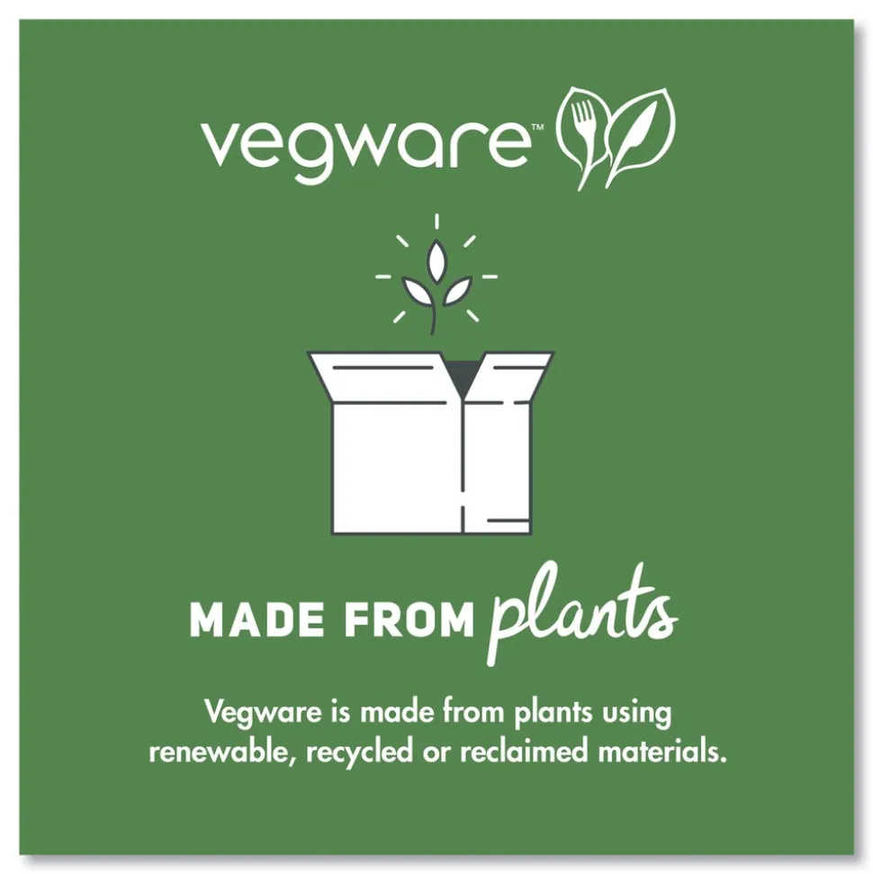 Vegware Compostable CPLA Cutlery Fork - White (1000/Carton)