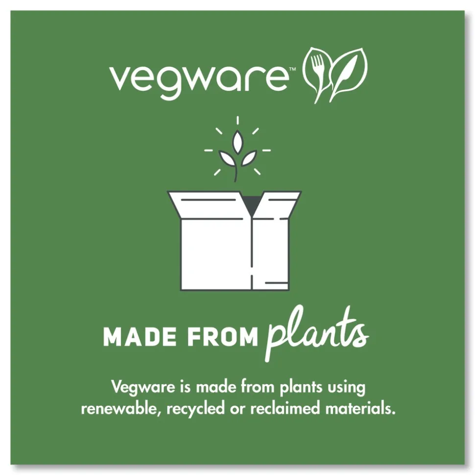 Vegware 2 oz. Compostable Portion Pots - Clear (2000/Carton)