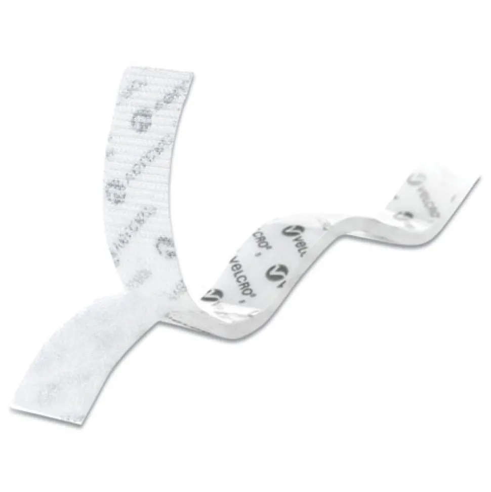Velcro 0.75 in. x 5 ft. Removable Adhesive Sticky-Back Fasteners with Dispenser - White (1-Roll)