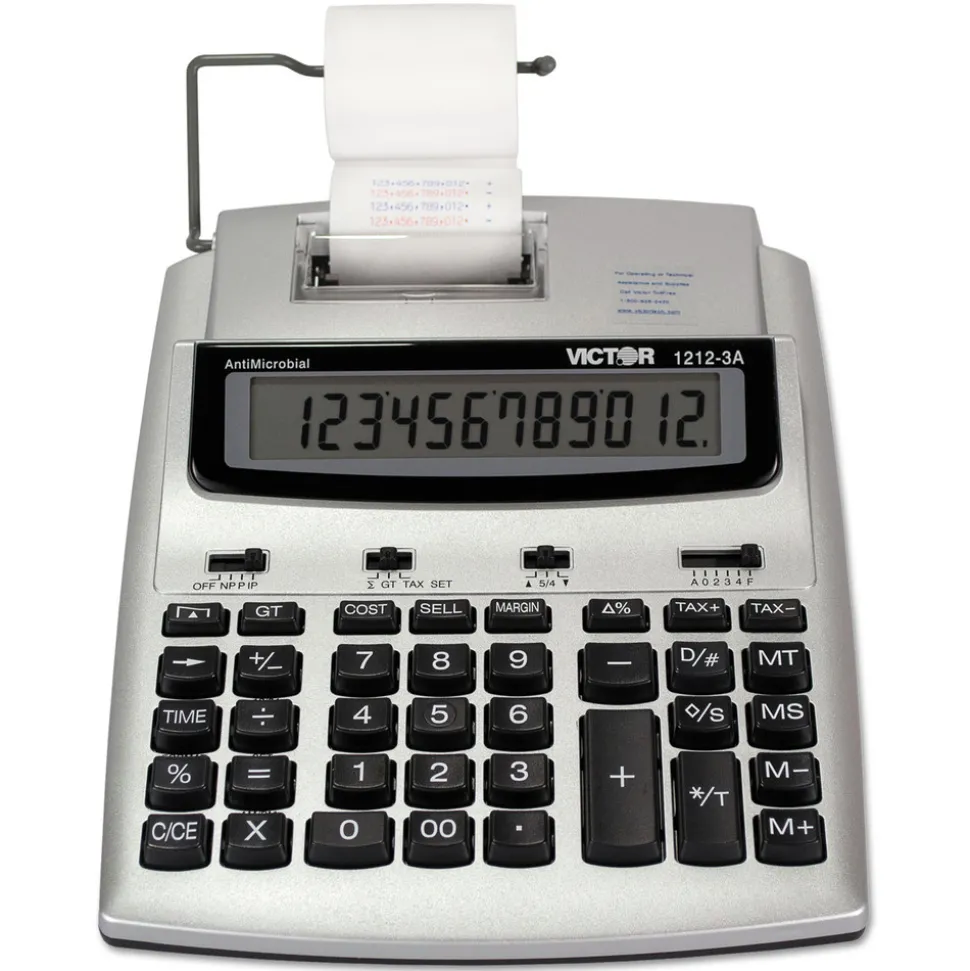 Victor Black/Red Print 2.7 Lines/Sec Antimicrobial Printing Calculator