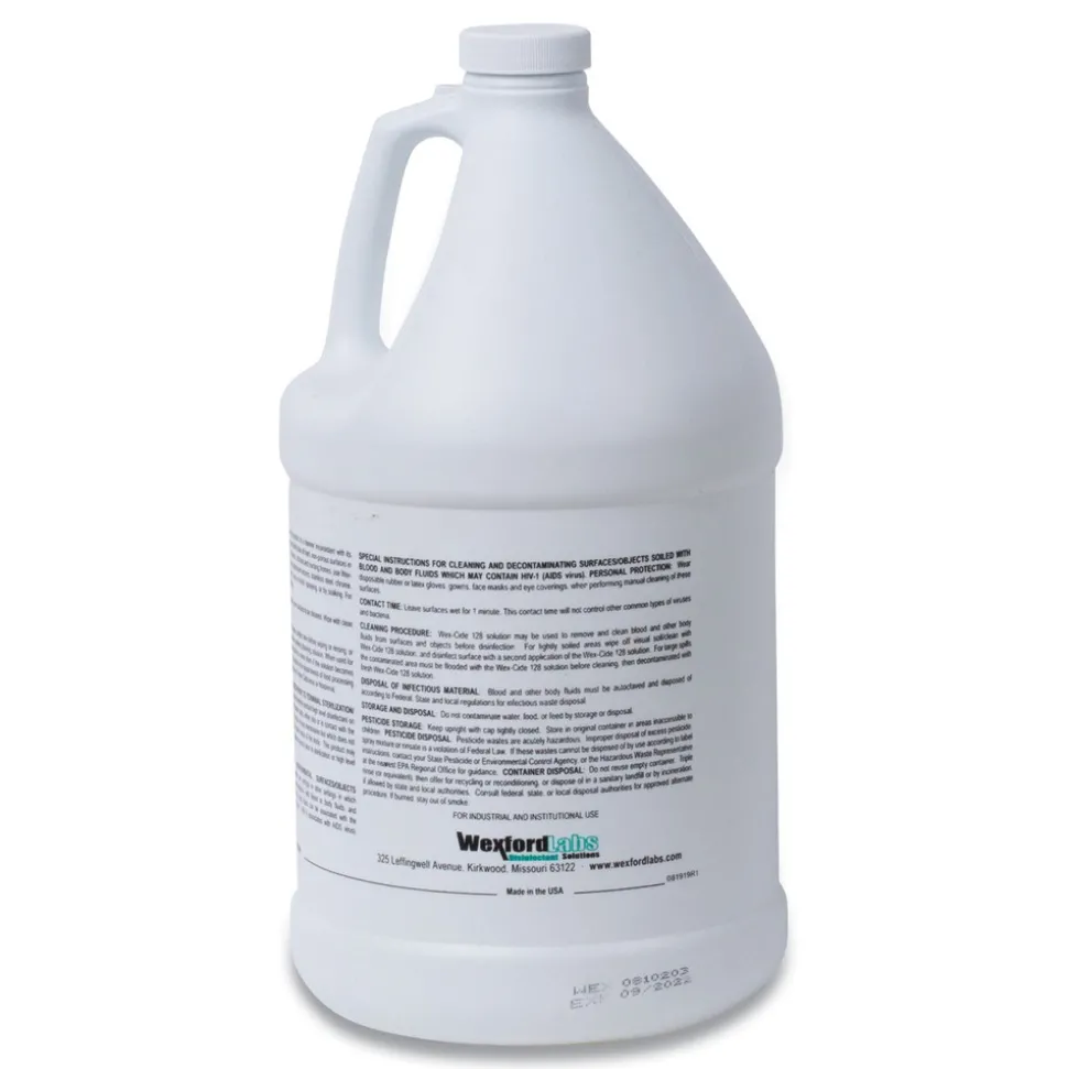 Wexford Labs Wex-Cide 128 oz. Bottle Concentrated Disinfecting Cleaner - Nectar Scent