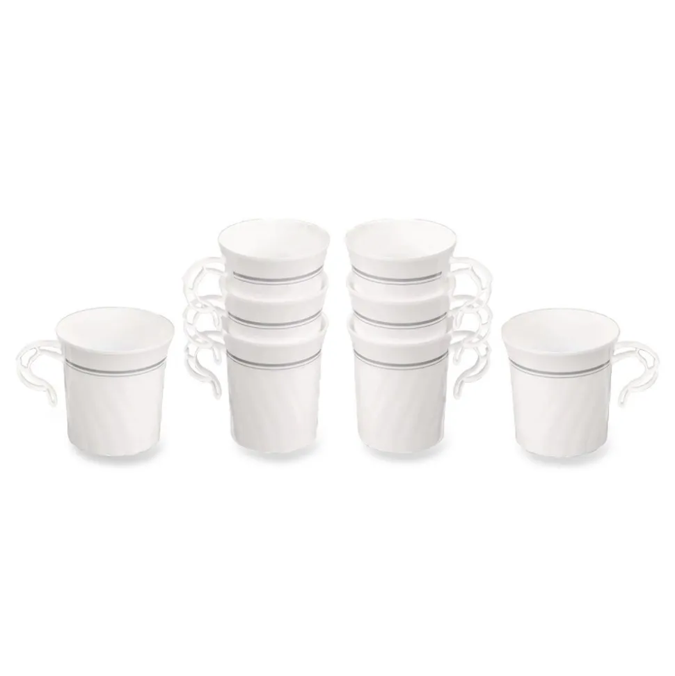 WNA 8 oz Classicware Plastic Coffee Mugs - White (192/Carton)