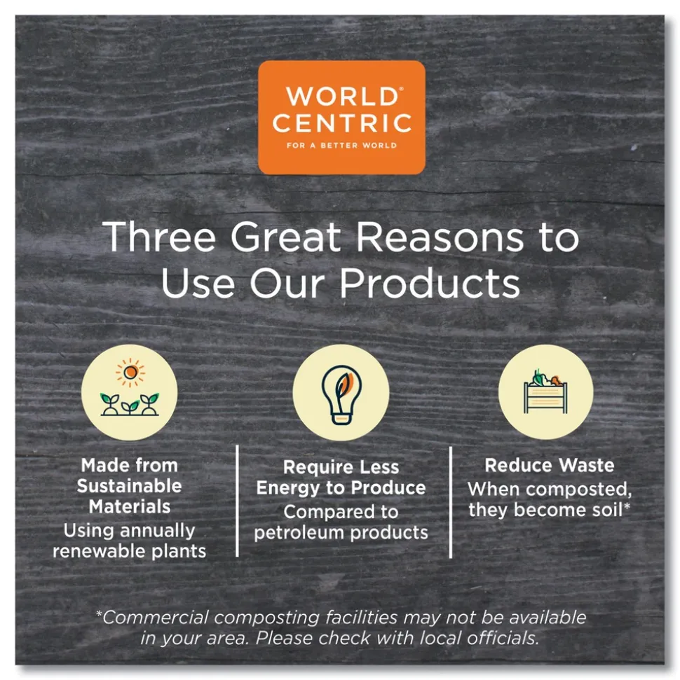 World Centric 4.8 in. x 5.9 in. x 0.3 in. PLA Rectangular Plastic Deli Container Lids - Clear (900/Carton)