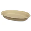 World Centric 32 oz 9.7 x 5.3 x 1.6 Fiber Paper Burrito Bowls - Natural (300/Carton)