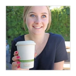 World Centric 8 oz. NoTree Paper Hot Cups - Natural (1000/Carton)