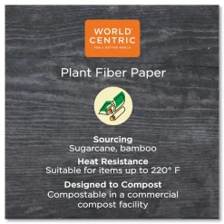 World Centric 8 oz. NoTree Paper Hot Cups - Natural (1000/Carton)