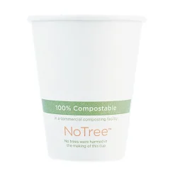 World Centric 4 oz. NoTree Paper Hot Cups - Natural (1000/Carton)