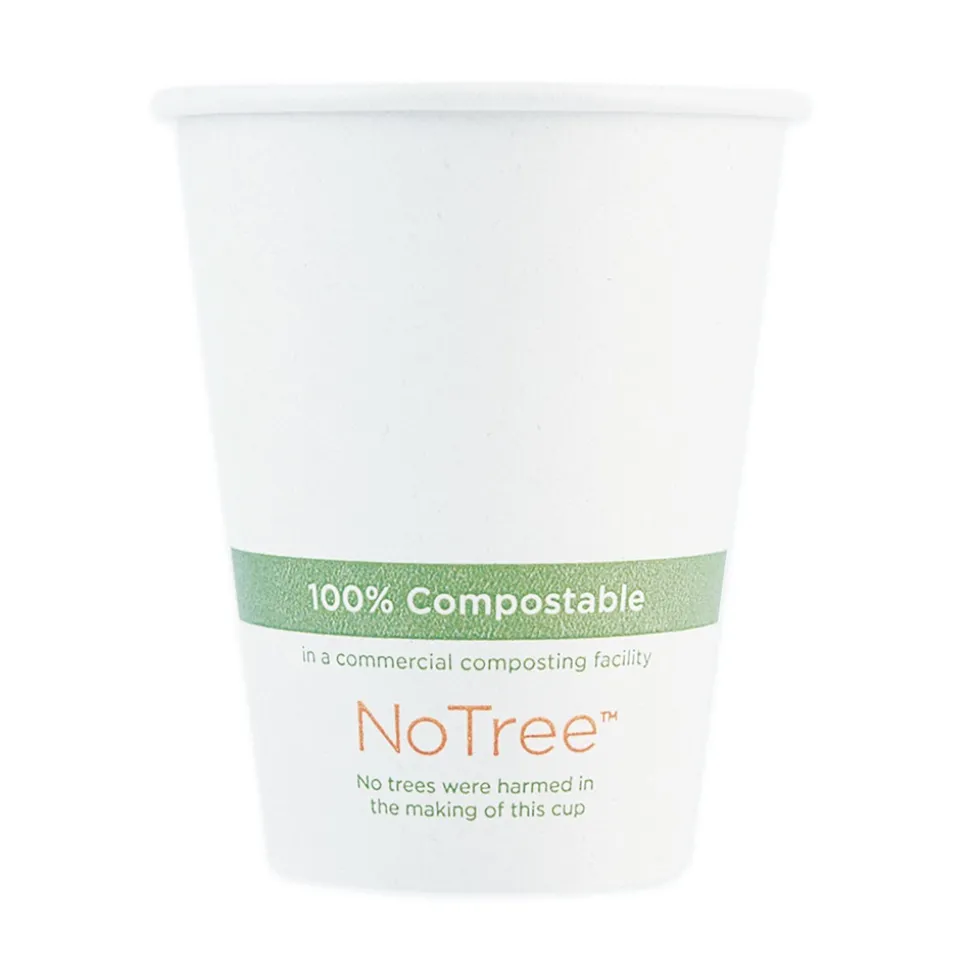 World Centric 4 oz. NoTree Paper Hot Cups - Natural (1000/Carton)