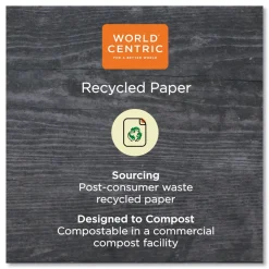 World Centric Hot Cup Sleeves Fits 8 oz. Cups - Natural (1000/Carton)