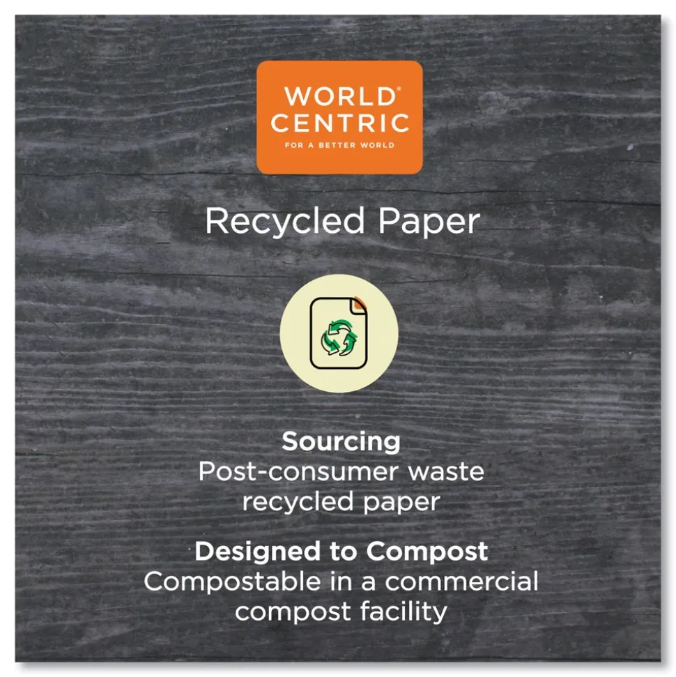 World Centric Hot Cup Sleeves Fits 8 oz. Cups - Natural (1000/Carton)