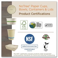 World Centric CT-NT-24 4.7 in. x 6.8 in. x 2.3 in. 24 oz. No Tree Rectangular Sugarcane Containers - Natural (300/Carton)