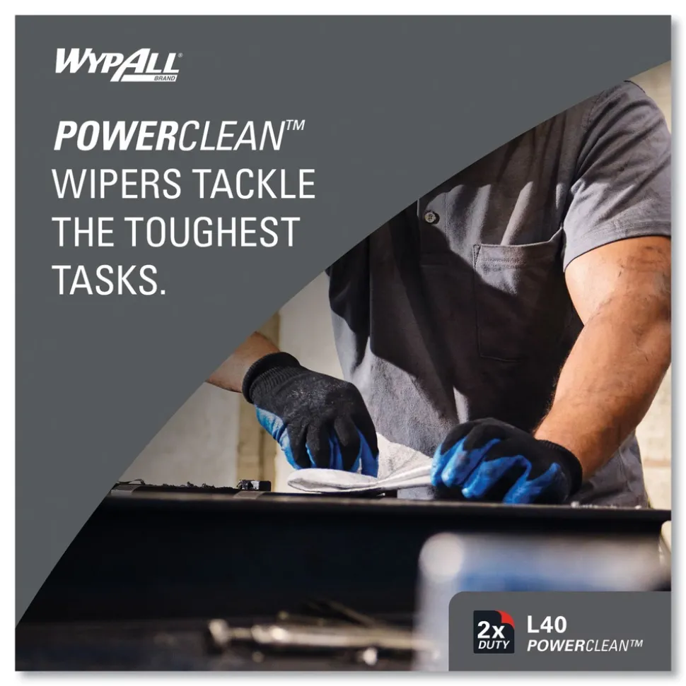 WypAll L40 POP-UP Box 16.4 in. x 9.8 in. Towels - White (100/Box, 9 Boxes/Carton)