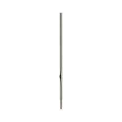 Zebra Fine 0.8 mm F-Series Conical Tip Ballpoint Stainless Steel Pen Refill - Black Ink (2/Pack)