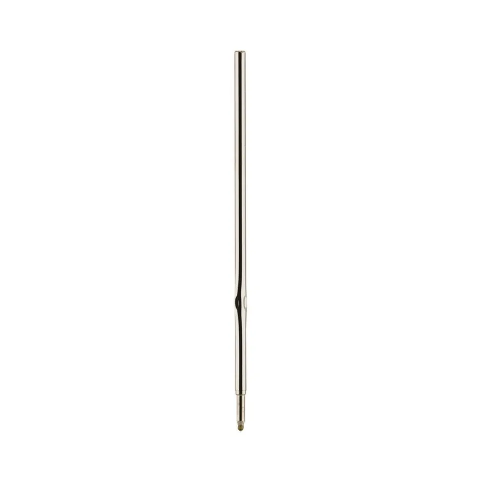 Zebra Fine 0.8 mm F-Series Conical Tip Ballpoint Stainless Steel Pen Refill - Black Ink (2/Pack)