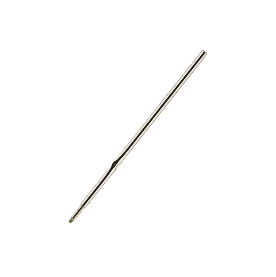 Zebra Fine 0.8 mm F-Series Conical Tip Ballpoint Stainless Steel Pen Refill - Black Ink (2/Pack)