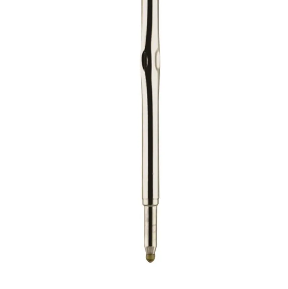 Zebra Fine 0.8 mm F-Series Conical Tip Ballpoint Stainless Steel Pen Refill - Black Ink (2/Pack)